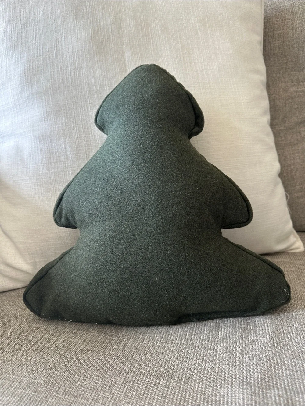 Holiday Tree Plush Pillow - Dark Green